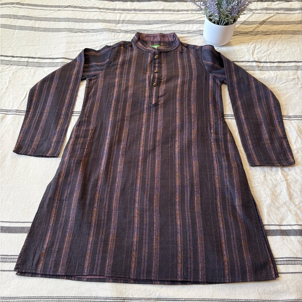 Kids Panjabi/Kurta (Striped Long Sleeve Tunic)